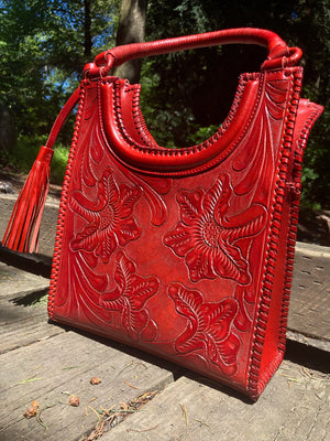 Holly Tooled Handbag